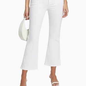 Frame the Braided Crop Mini Boot-Cut Jeans